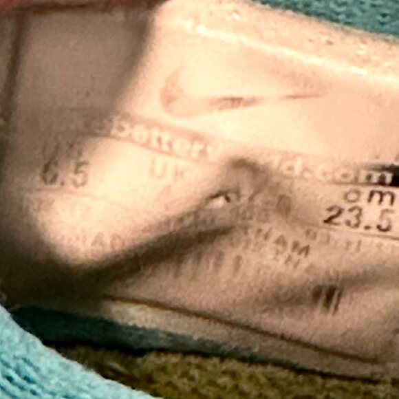 Nike Flex Athletic Running Shoe Turquoise Blue Low Top Lightweight Womens Sz 6.5 - Picture 4 of 9